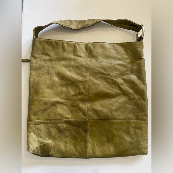 HOBO Olive Green Leather Shoulder Bag Large - Picture 3 of 9